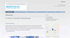 Desktop Screenshot of mumenthaler-treuhand.ch