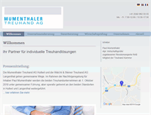 Tablet Screenshot of mumenthaler-treuhand.ch